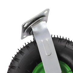 Heavy Duty 10 inch Caster Wheels 4 Pack Rubber Swivel Caster Inflatable Wheels