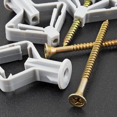 50 Pcs Drywall Anchors Kit Butterfly Anchors Hollow Wall Anchors Heavy Duty Dry.