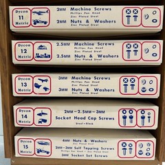 Dycon M2, M2.5, M3, M4 Fasteners with 2485 pcs. See exact list in Description.