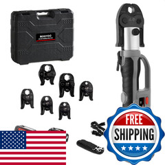 Rogvoc Electric Pipe Crimping Tool Kit 6 Pro Press Jaws Pro Press Tool For 1/2