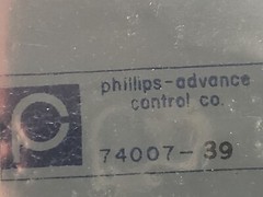 PHILLIPS-ADVANCE CONTROL 74007-39 RELAY 20 PIN 100 OHMS 3A 150W 15V DC NIB