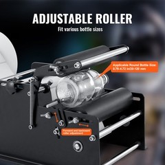 VEVOR Manual Label Applicator Round Bottle Labeling Machine 15-20 pcs/min MT-30