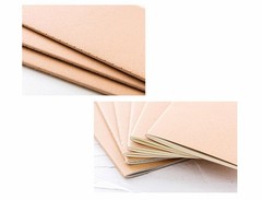 A6 Size Dot Grid Blank Book Retro Brown Cover for Journaling and Planning