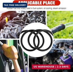 1/2 Inch (12mm) ID Fuel Line Hose 10FT NBR Rubber Push Lock Hose High Pressure 3