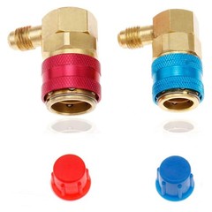 High Low Side AC Quick Coupler Manifold Adapter Set 1/4″ SAE R134A