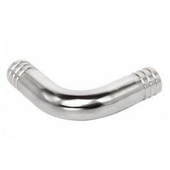 Stainless Steel Sanitary 90 Degree Elbow Fitting 1.25″ Barbed x 1.25″ Barb C642
