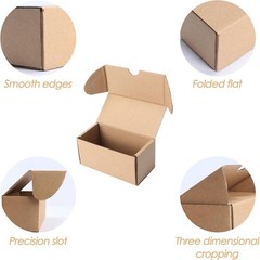 Lightweight 50 Pack Cardboard Shipping Boxes for Small Business & DIY Gifts