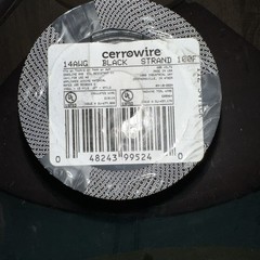 Cerrowire 14-AWG Stranded THHN Wire, Black, 100 FT, 112-3471CR