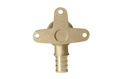 100 PCS 1/2″ PEX X 1/2″ FEMALE DROP EAR ELBOW – LEAD FREE BRASS, CRIMP FITTING