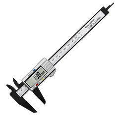 Digital Caliper 6″ 150mm Micrometer LCD Gauge Vernier Measuring Ruler No Battery
