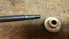 IKO LSAG12 e323 49 058 LINEAR BALL SPLINE SHAFT & gear 87.5mm japan