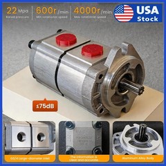 PGP51088G3LP Two-Section Hydraulic Gear Pump For AGT Skid Steer Loader KTT23 US