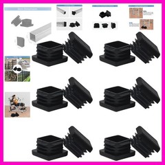 1 1×1 Square Tube End Cap Plastic Plugs 12 Pack, 1×1 1 Inch Square Tubing Plu…
