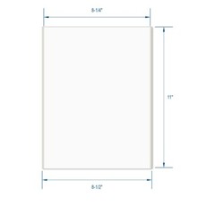 250 Shipping Labels Full Sheet 8.5×11 Self Adhesive PACKZON®