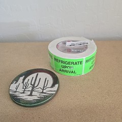 500ct Refrigerate Upon Arrival Labels 2×3 Fluorescent Green Tape Logic