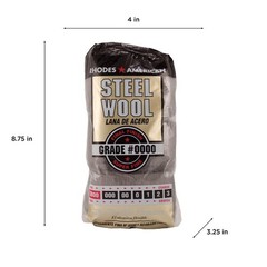 Rhodes American 10120000 Super Fine Steel Wool Pads 8-3/4 L in. (Pack of 6)