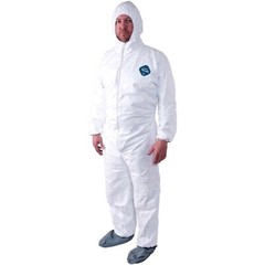 Dupont TY122S 400 Tyvek Disposabl Coverall Bunny Suit W/Hood & Boots CASE OF 25