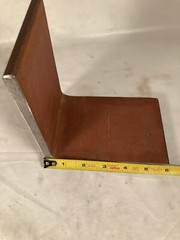 6 x 6 Steel Angle Iron 3/8″ Thick Heavy Duty Bracing Brackets 4″ Long – Lot of 2
