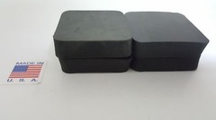 RUBBER SPACER 1/2X 4″X 4″ Set Of 4 SOLID RUBBER MADE IN THE USA