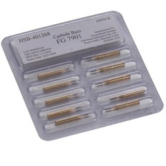 House Brand Dentistry FG #7901 12-Blade Needle Trimming Finishing Burs 100/Pk
