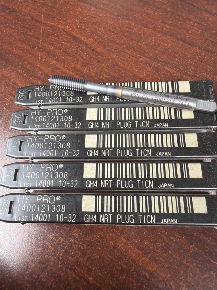 5X 10-32 GH4 HY-PRO Plug ROLL TAP HSS COBALT TICN COATED OSG 1400121308