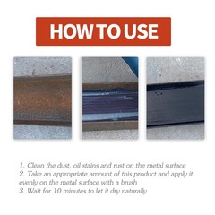 Rust Conversion Agent 300g, Multi-Functional Anti-Rust Paint, Water-Based Met…