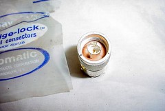 NOS Automatic Wedge-lock Type N (M) Connector 94375 RF 301 N1800D