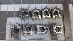 Lot of 8 New Schneider Electric Metal Mounting Base ZB4 BZ009