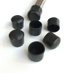 6mm~63mm Black Chair Table Feet Stick Pipe Tubing End Cover Caps Cap PVC Rubber