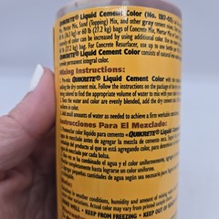 Quikrete 13173 Liquid Cement Color, Red, NET 10 FL. OZ.(296 mL)”