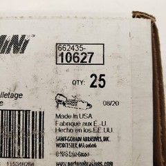 NORTON 66243510627 CutOff Wheel,GeminiFreeCut,3″x.035″x1/4″ 5A921, Box Of 25