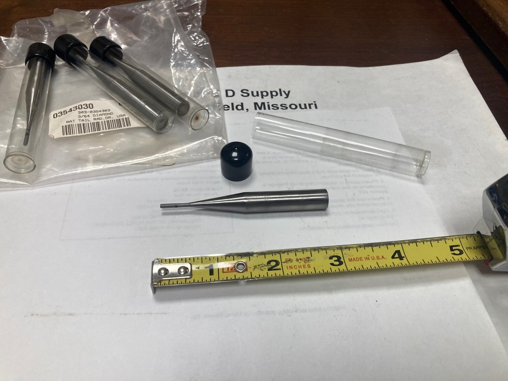 Made in USA 303-0354303, Single Point Rat Tail Diamond Dresser, 3/8″ Shank