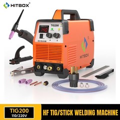 200Amp TIG Welder HF TIG/MMA 2 IN 1 Welder Machine with Post Gas 110&220V HOME
