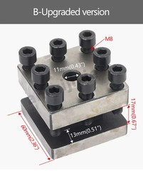 Lathe Four-position tool post 60mm/Tool Holder/Square Tool Post Rest WM210V