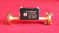 SAGE / Eravant STA-10-12-F2 1135203 E-BAND FIXED ATTENUATOR, 60 – 90 GHz, 10 dB