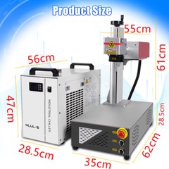 Scotle 10W UV Laser Marking Machine Glass Wood Metal PVC Engraver S&A Chiller US