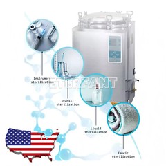 ETERFANT 35L High Pressure Sterilizer LED Display Vertical Autoclave 105-134°C