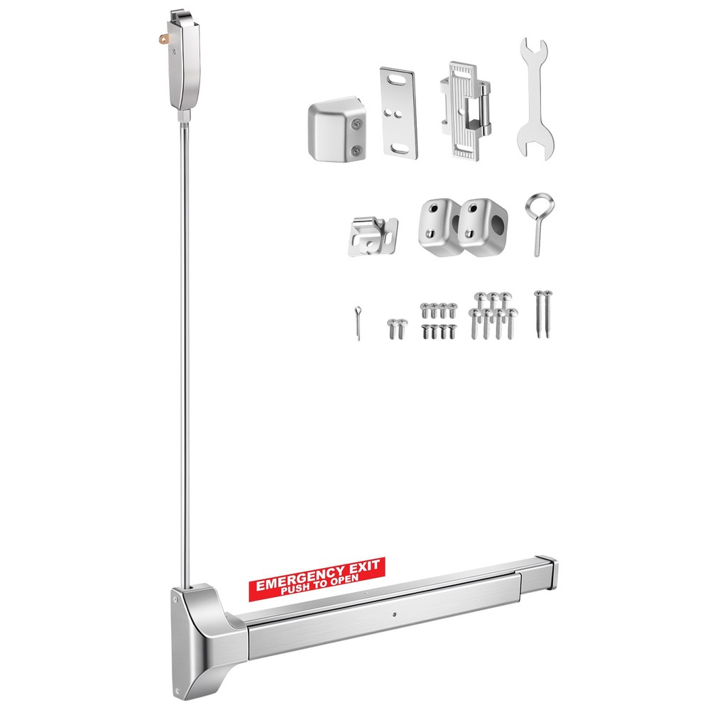 VEVOR Push Bar Panic Exit Device Panic Bar for Exit Doors 28″ Vertical Top Rod