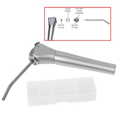Dental 3 Way Air Water Spray Triple Syringe Handpiece w/ 2 Nozzles Tips Tubes