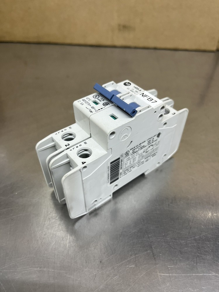 Allen Bradley 1489-A2C050 2 Pole Circuit Breaker 5 Amp 1489-A Made In Spain