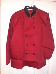 Chulele Adult Unisex Chef Cook Shirt Red