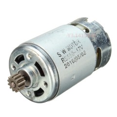 RS550 Motor 12 Teeth Gear 7.2V 12V 14.4V 18V For Cordless Drill Shaft Dia.3mm