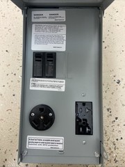 Midwest U041C010P 70A 1P Temporary Power Outlet Box 120/240V