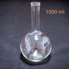 long neck lab glass flask round bottom/ flat bottom flask 500 ml, lab glassware