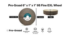 EXL Deburring Wheel – 6″ x 1″ x 1″ 9S Fine Grit – Silicon Carbide – Metal Deb…