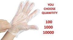 Amercare Food Service Gloves, Disposable P.E. Gloves, Embossed HDPE, 100-10000
