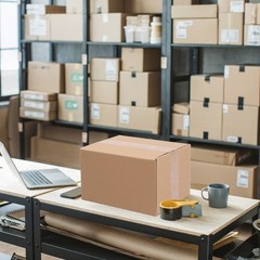50 12x10x8 Brown/Kraft Corrugated Cardboard Shipping Boxes for Moving & Storage