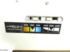 ALEO LED Lighting Volumetric Troffer Center Diffuser Field Adjustable 3500-5000K