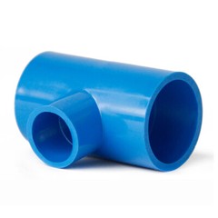 Reducing Tee Connector PVC Water Supply Pipe Fittings White/Blue/Gray All Size
