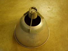 Abolite 18″ high bay HID reflector with 1813-1 mogul base 3-strut stanchion